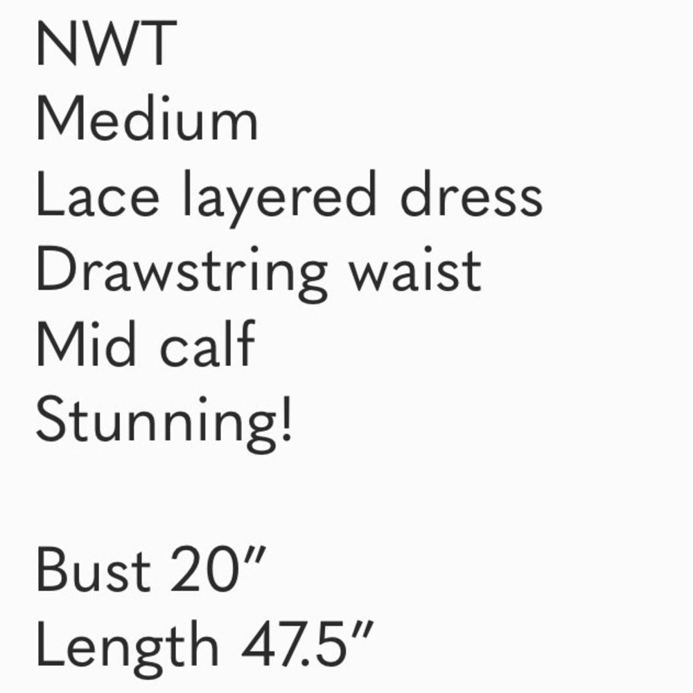 FP Luna Lace Pimento Lined Lace Midi/Maxi Dress Tie Front Sz M NWT MSRP: $170 - Picture 13 of 13